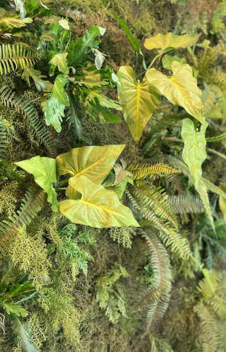 plantenwand kunstplanten